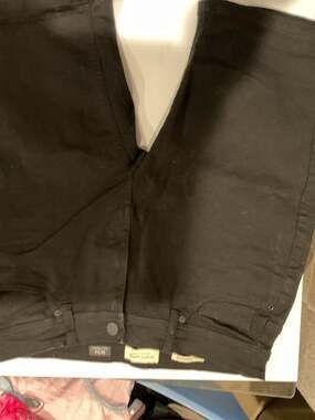 Scott James Black Stretch Denim Slim Fit Jeans Size W34